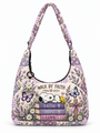 god beloved walk by faith gift for her quilted hobo shoulder bag lavender garden