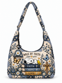 god beloved walk by faith gift for her quilted hobo shoulder bag midnight blue