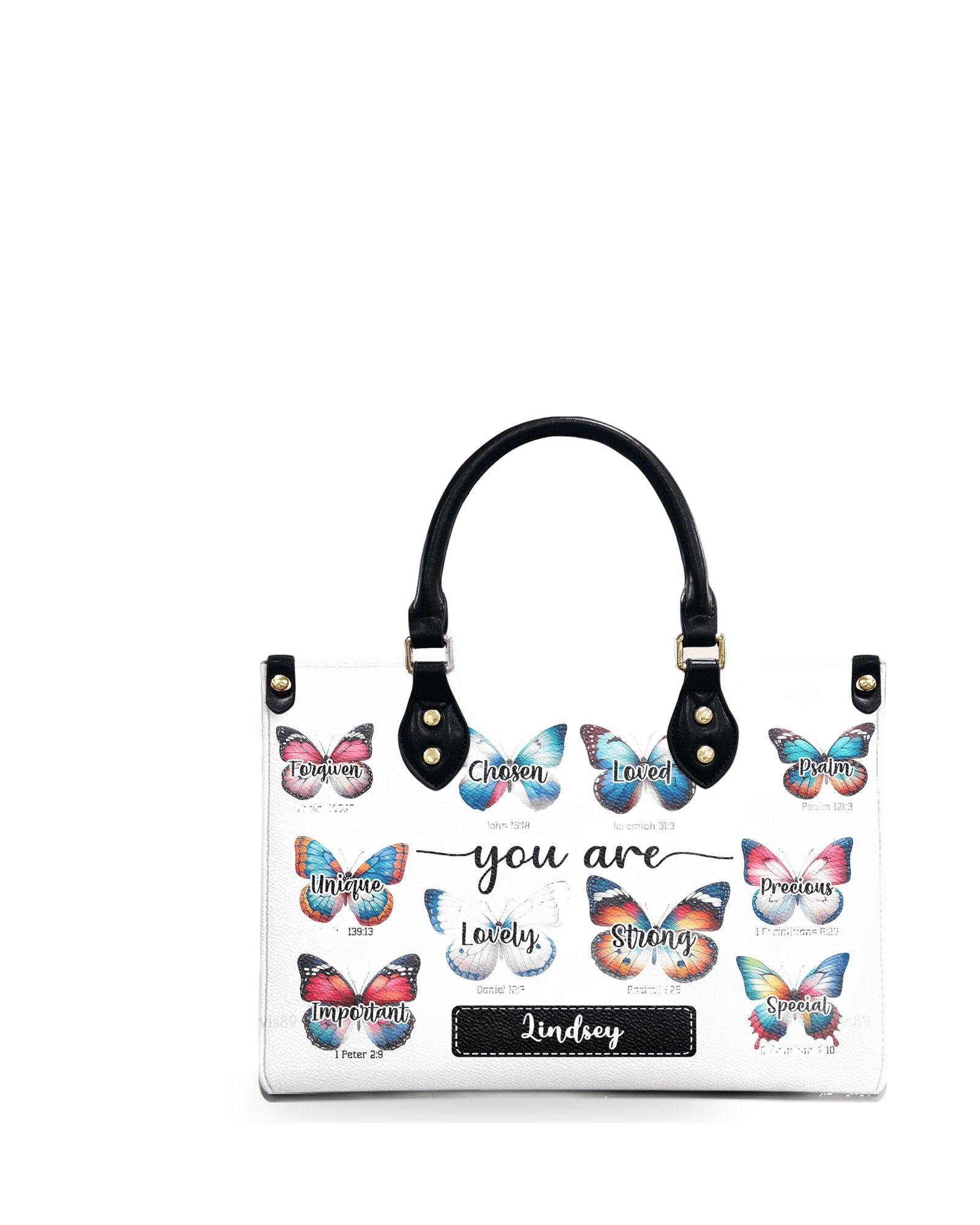 god beloved you are scripture gifts for women of god personalized leather handbag at4081240