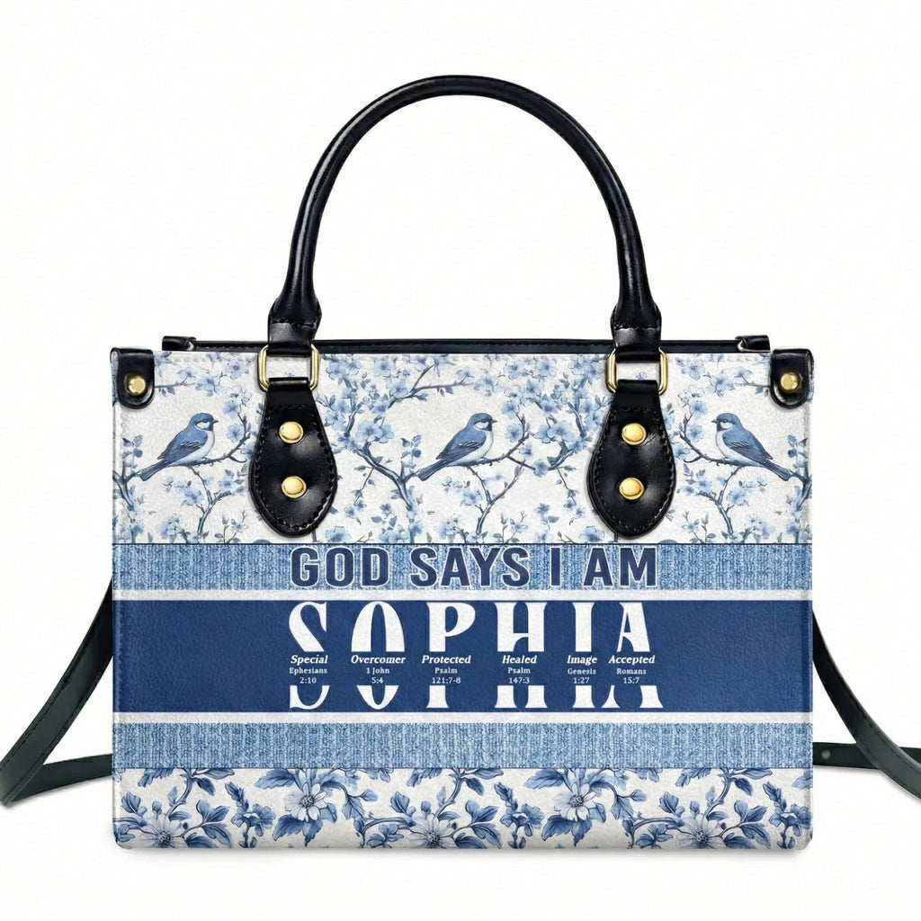 god says i am united personalized leather bag td118 cu5091910lbg