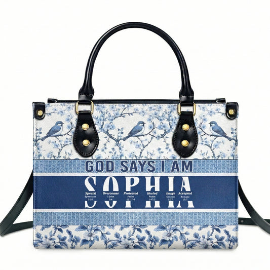 god says i am united personalized leather bag td118 cu5091910lbg