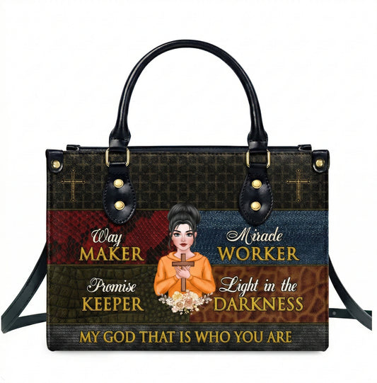 my god that is who you are personalized leather bag clgod01 pt cu4061914