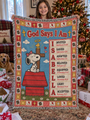 peanuts snoopy woven blanket god says i am personalized christmas gift girl blue quilt m02_2dc5e8bd 281a 4cf0 b7bc 0dac9c4e0775